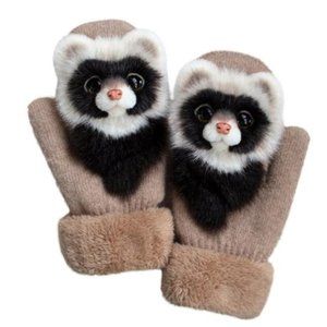 Knitted Gloves (ferret)